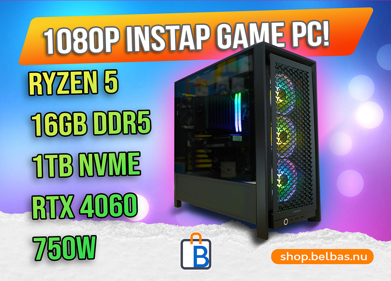 High End 1080p Game PC | Premium Gaming Bij Bel Bas!