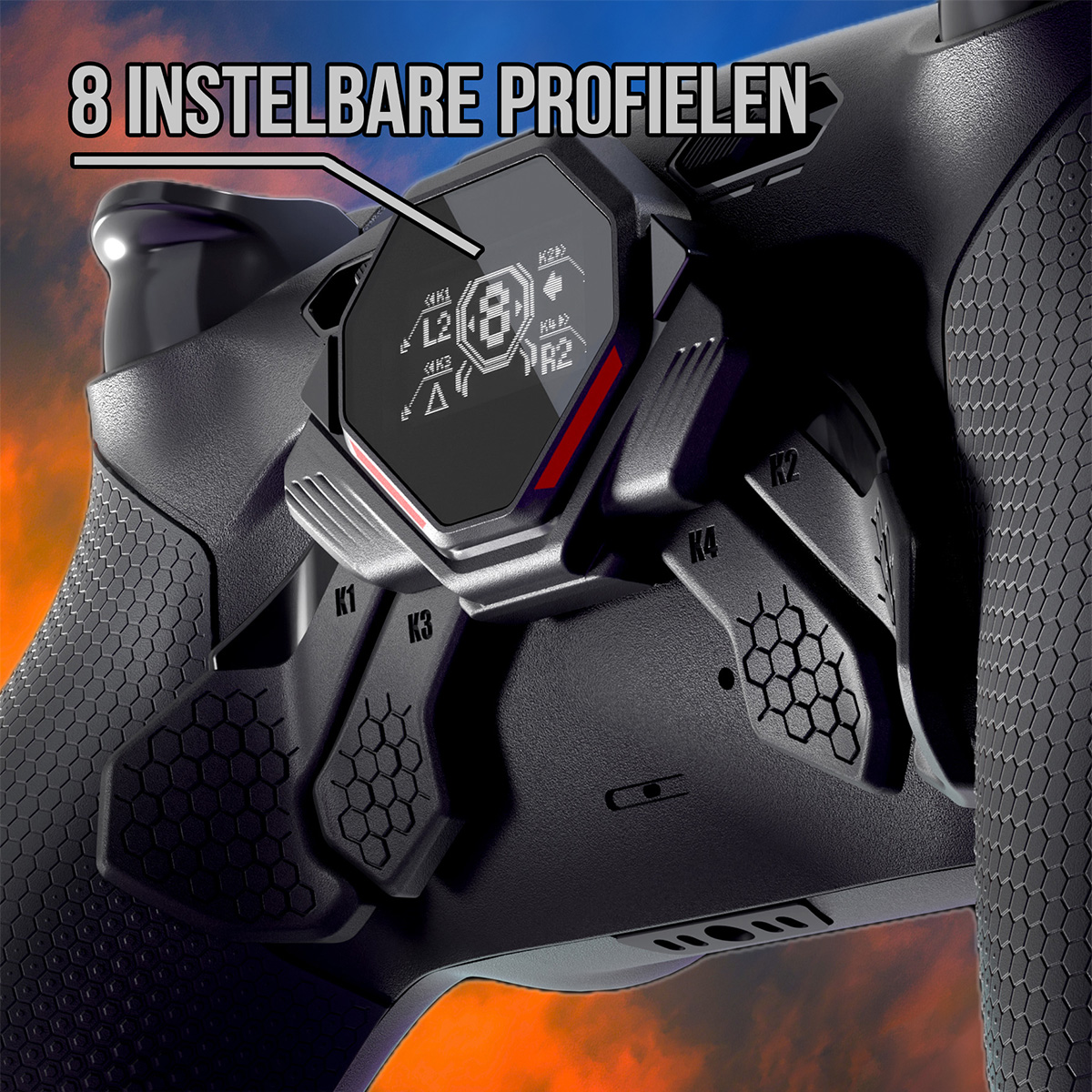 Custom DualSense SPARK Controller met Gulikit 720 TMR Sticks & OLED Remap Kit - Afbeelding 3